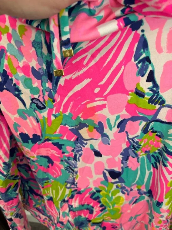 Lilly Pulitzer Giraffe funnel neck pullover - Picture 4 of 4